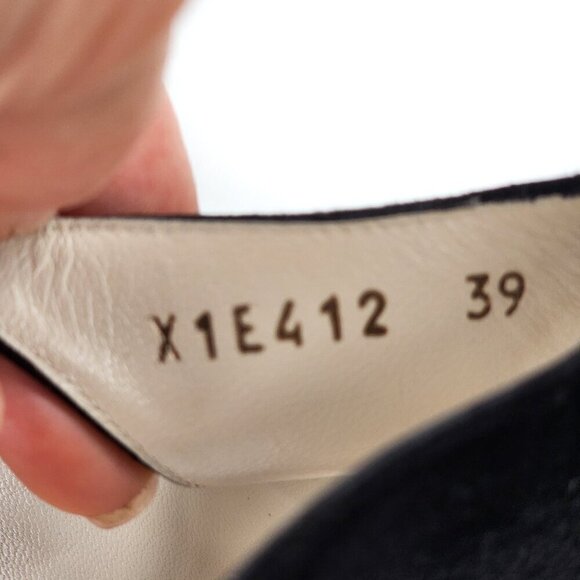 GIORGIO ARMANI Pumps Suede Leather Ankle Strap Heels - Picture 10 of 12